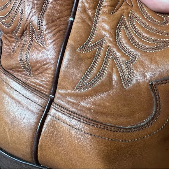 Justin Boots Tan Butterscotch 13” 1636 Cowboy Boots size 9 - Picture 7 of 12